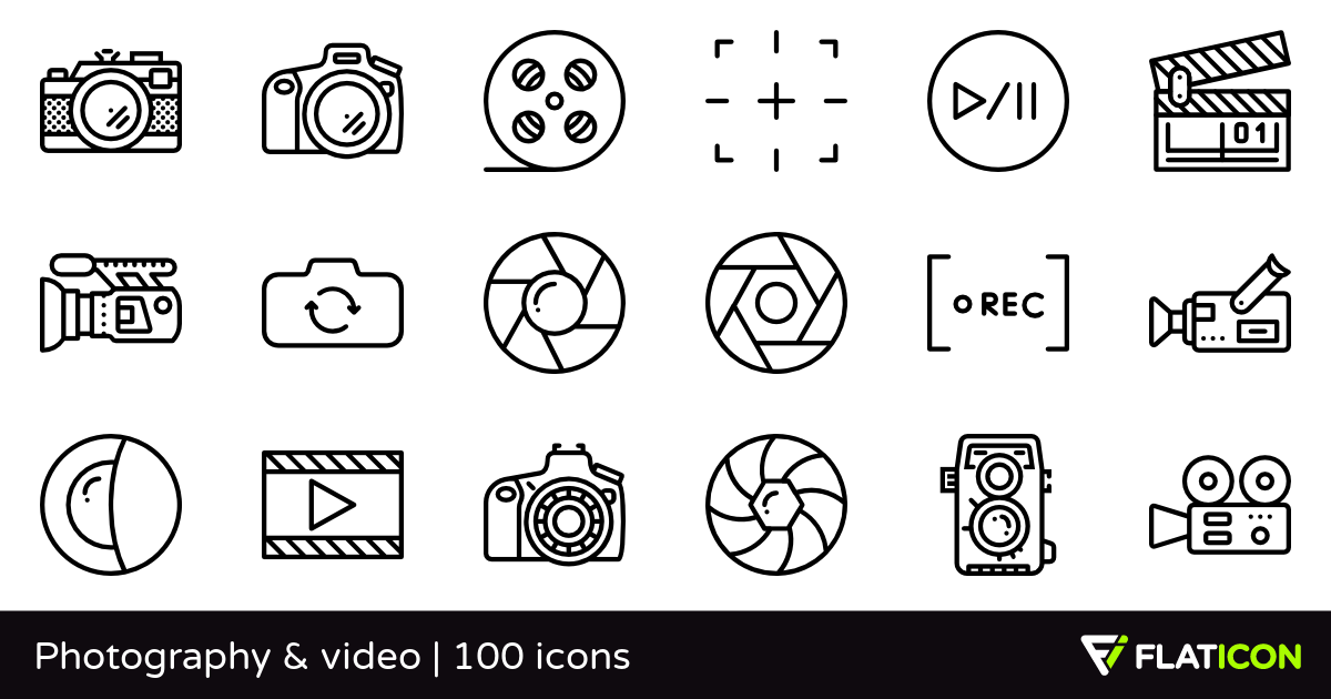 1200x630 Photography Video Free Icons