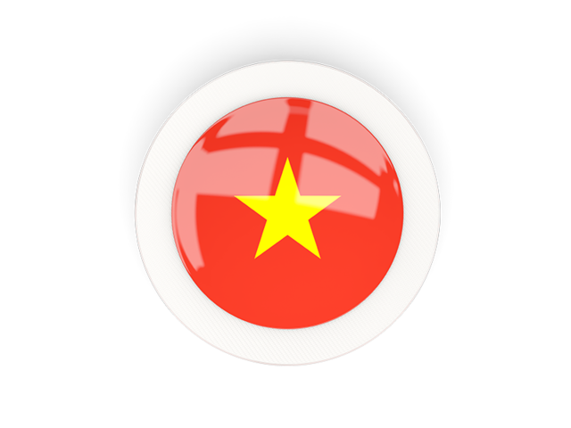 640x480 Round Carbon Icon Illustration Of Flag Of Vietnam