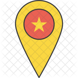256x256 Vietnam Flag Icon Of Colored Outline Style