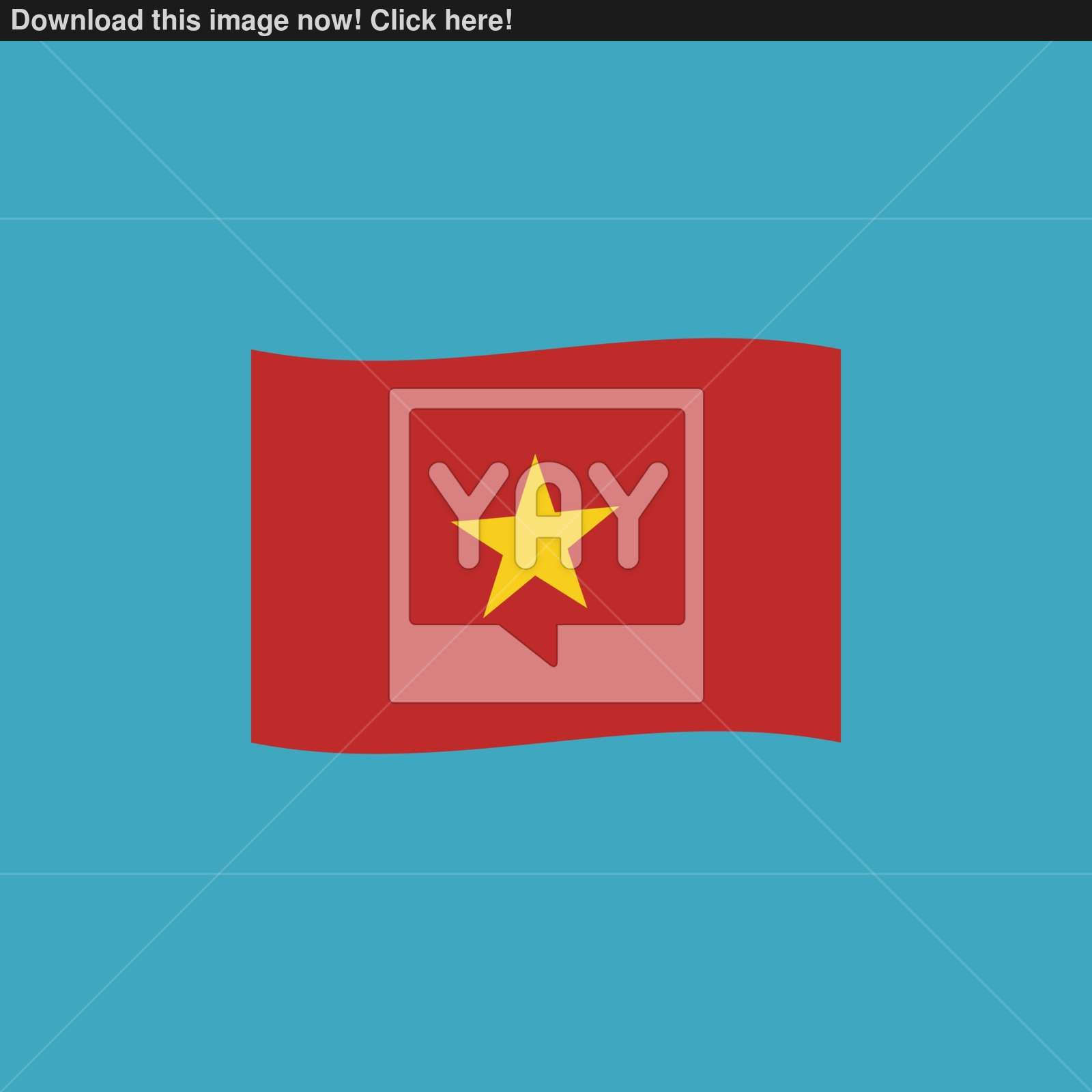 1600x1600 Vietnam Flag Icon In Flat Design Vector