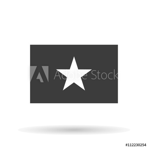 500x500 Vietnam Flag Icon Official Correct Proportions, Star, Vector