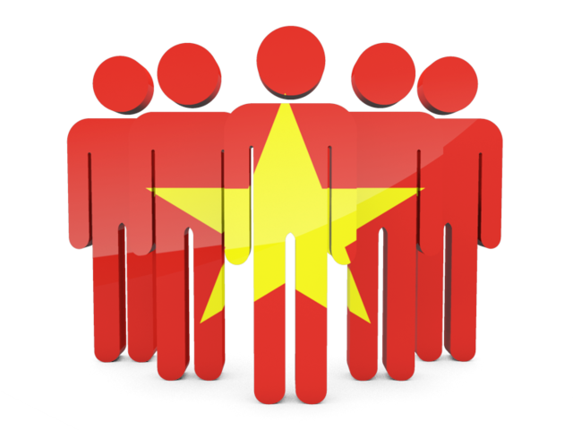 640x480 People Icon Illustration Of Flag Of Vietnam