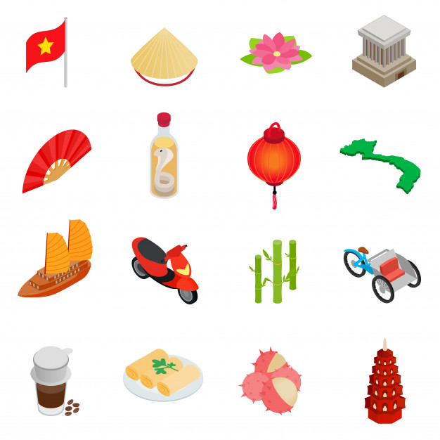 626x626 Vietnam Icons Set Vector Premium Download