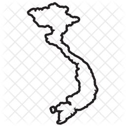 256x256 Vietnam Icon Of Line Style