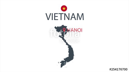 500x281 Vietnam Country Map Icon Animation Cartoon Country Icon Animation