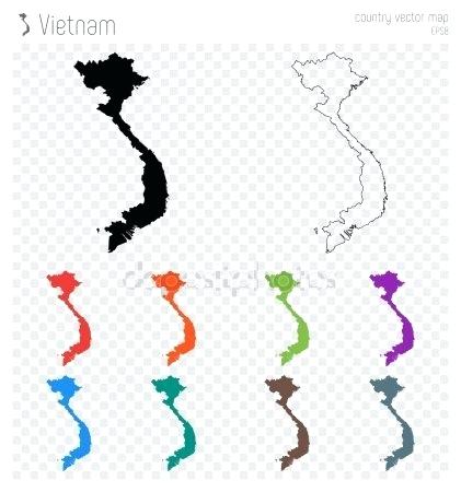 421x450 Vietnam Map Outline