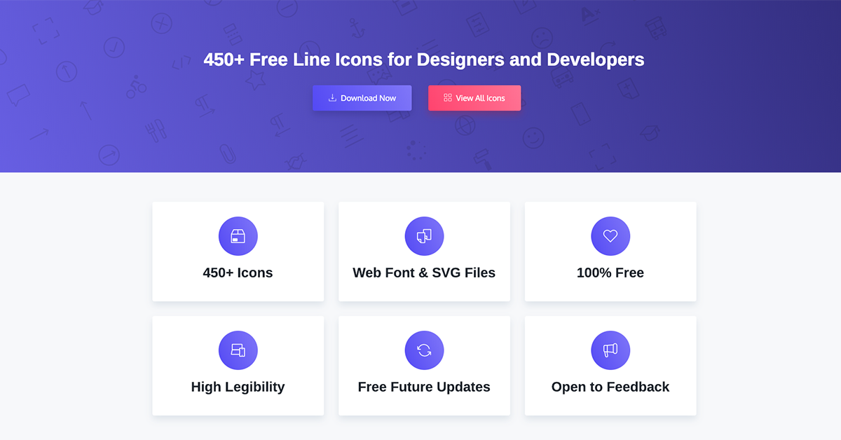 Free Line Icons For Designers And Developers 1200x628 Free Line Icons For Designers And Developers