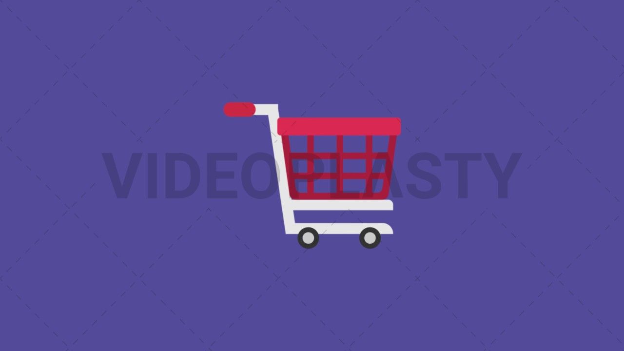1280x720 Shopping Cart Flat Icon