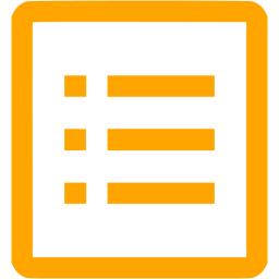 Orange View Details Icon 256x256 Orange View Details Icon