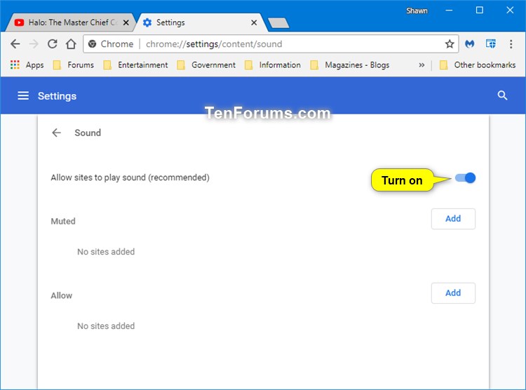 Allow Or Block Sites To Play Sound In Google Chrome Tutorials 750x556 Allow Or Block Sites To Play Sound In Google Chrome Tutorials