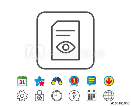 View Document Line Icon Open Information Sign Paper 500x405 View Document Line Icon Open Information Sign Paper