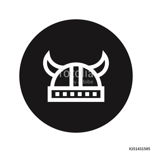 500x500 Viking Helmet Icon Vector Stock Image And Royalty Free Vector