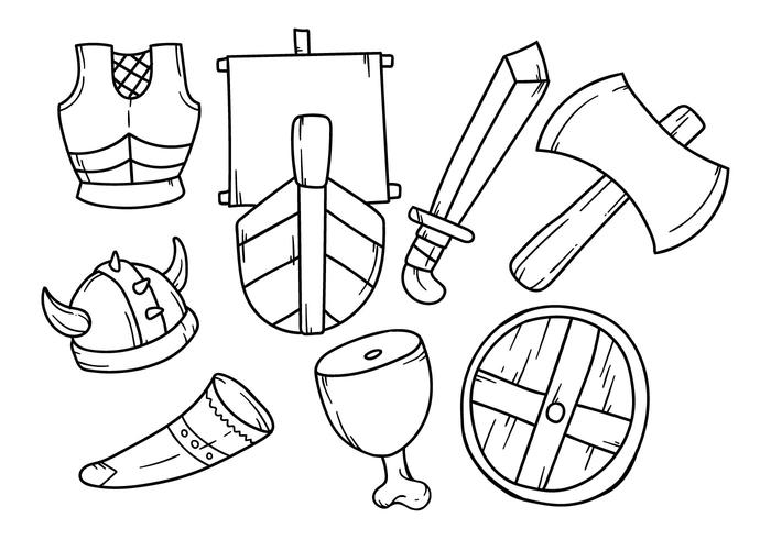 Free Hand Drawing Viking Icon 700x490 Free Hand Drawing Viking Icon