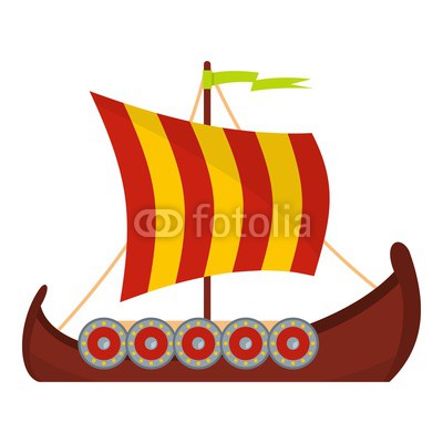 400x400 Scandinavian Ship Icon Flat Illustration Of Scandinavian Ship
