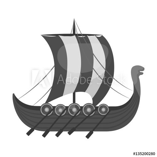 Viking Ship Icon At Vectorified Com Collection Of Viking Ship Icon Free For Personal Use