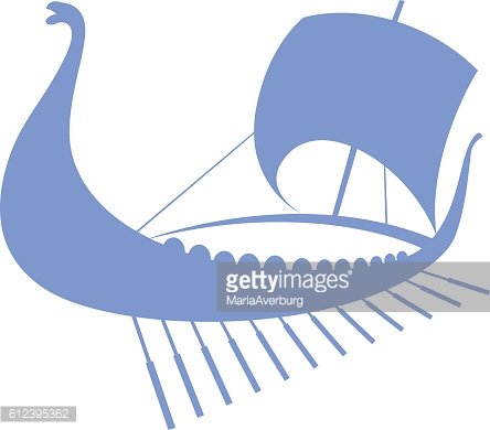 444x390 Viking Ship Isolated On Premium Clipart