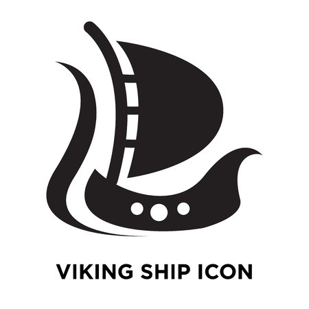 450x450 Viking Ship Icon Vector Isolated On White Background, Logo Concept
