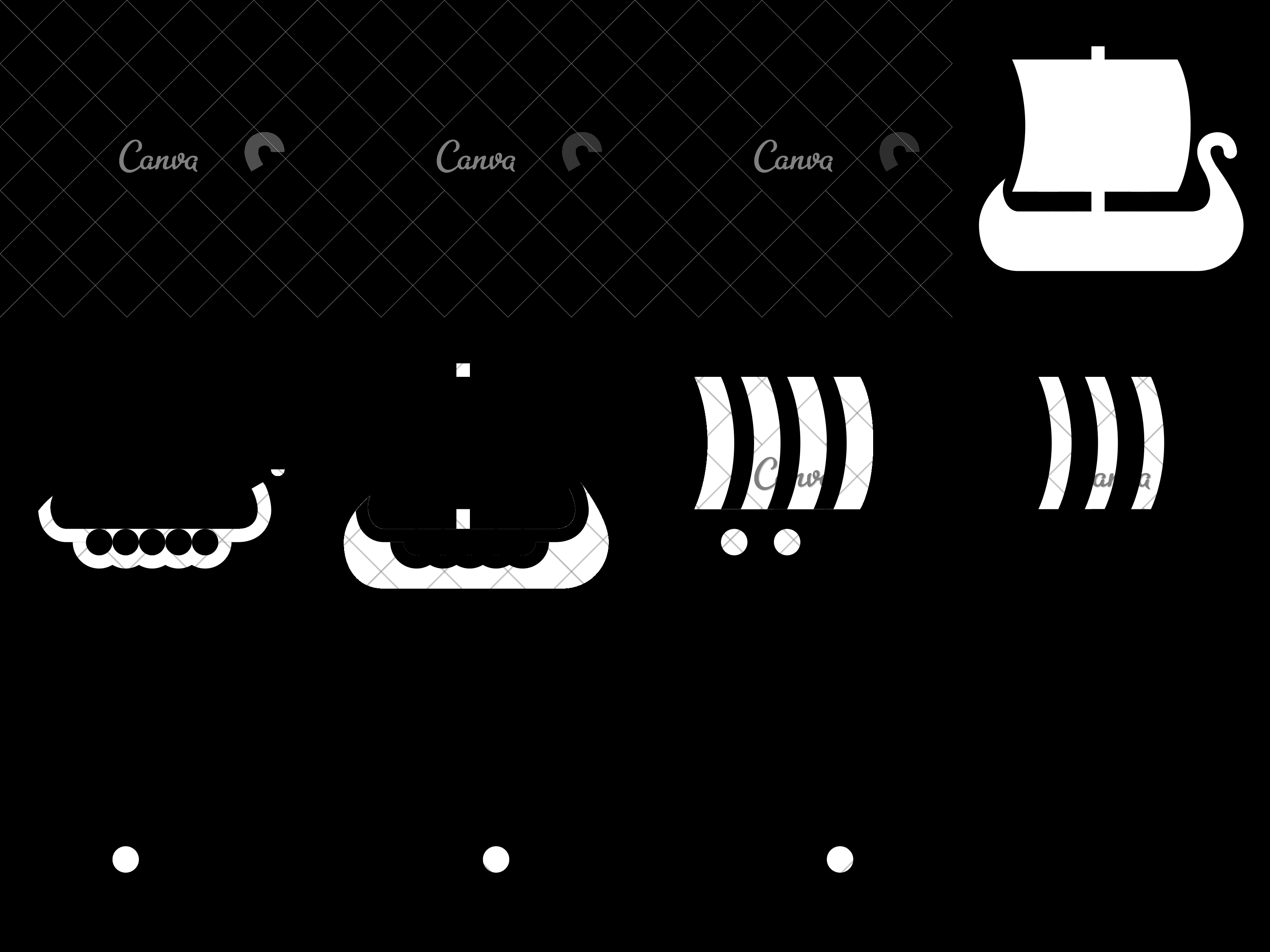 3200x2400 Isolated Viking Ship Icon