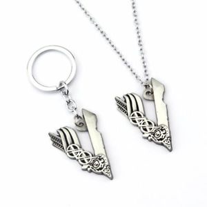 300x300 Unisex Tv Series Vikings Icon Necklace Vlogo Pendant Key Chain