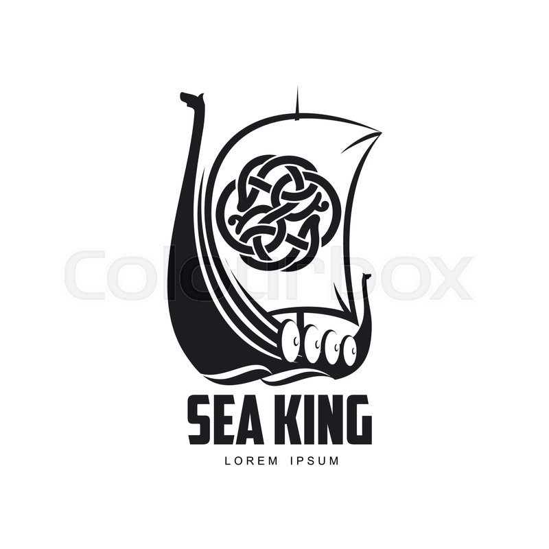 800x800 Vector Vikings Sea King Icon Logo Stock Vector Colourbox