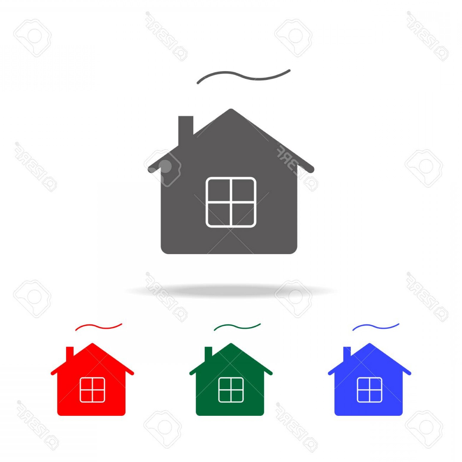 1560x1560 Village House Vector Icon Soidergi