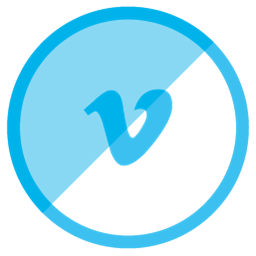 256x256 Shadow Button Vimeo Icon, Png Clipart Image