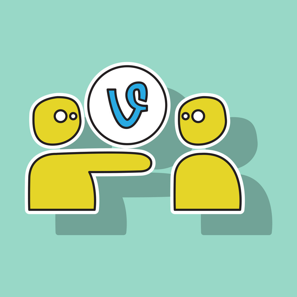 1000x1000 Sticker Vine Icon Vector Free Graphics Uihere