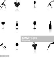 187x199 Wine And Vineyard Icon Stock Vectors