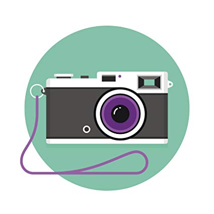 425x425 Cool Point And Shoot Vintage Camera Icon With Purple