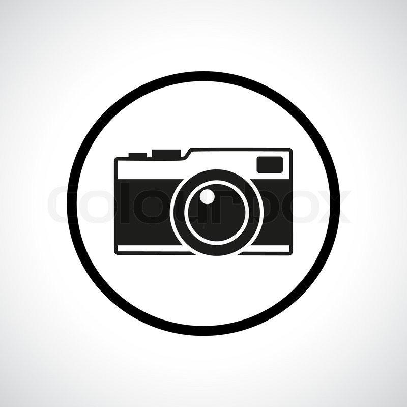 800x800 Vintage Photo Camera In A Circle Stock Vector Colourbox