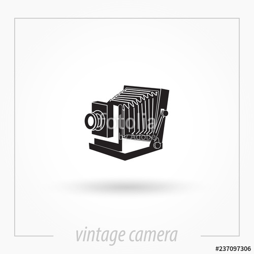 500x500 Vintage Photo Camera Icon Stock Image And Royalty Free Vector