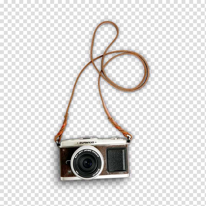 800x800 Brown And Silver Camera With Strap, Camera Icon, Vintage Camera