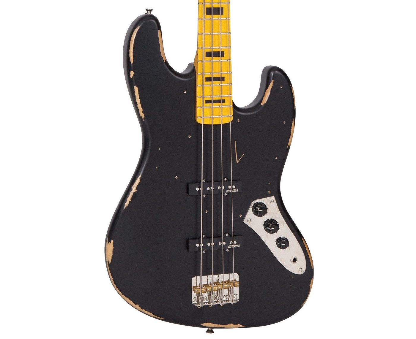 1400x1142 Vintage Icon Jazz Bass In Black Megatone Music