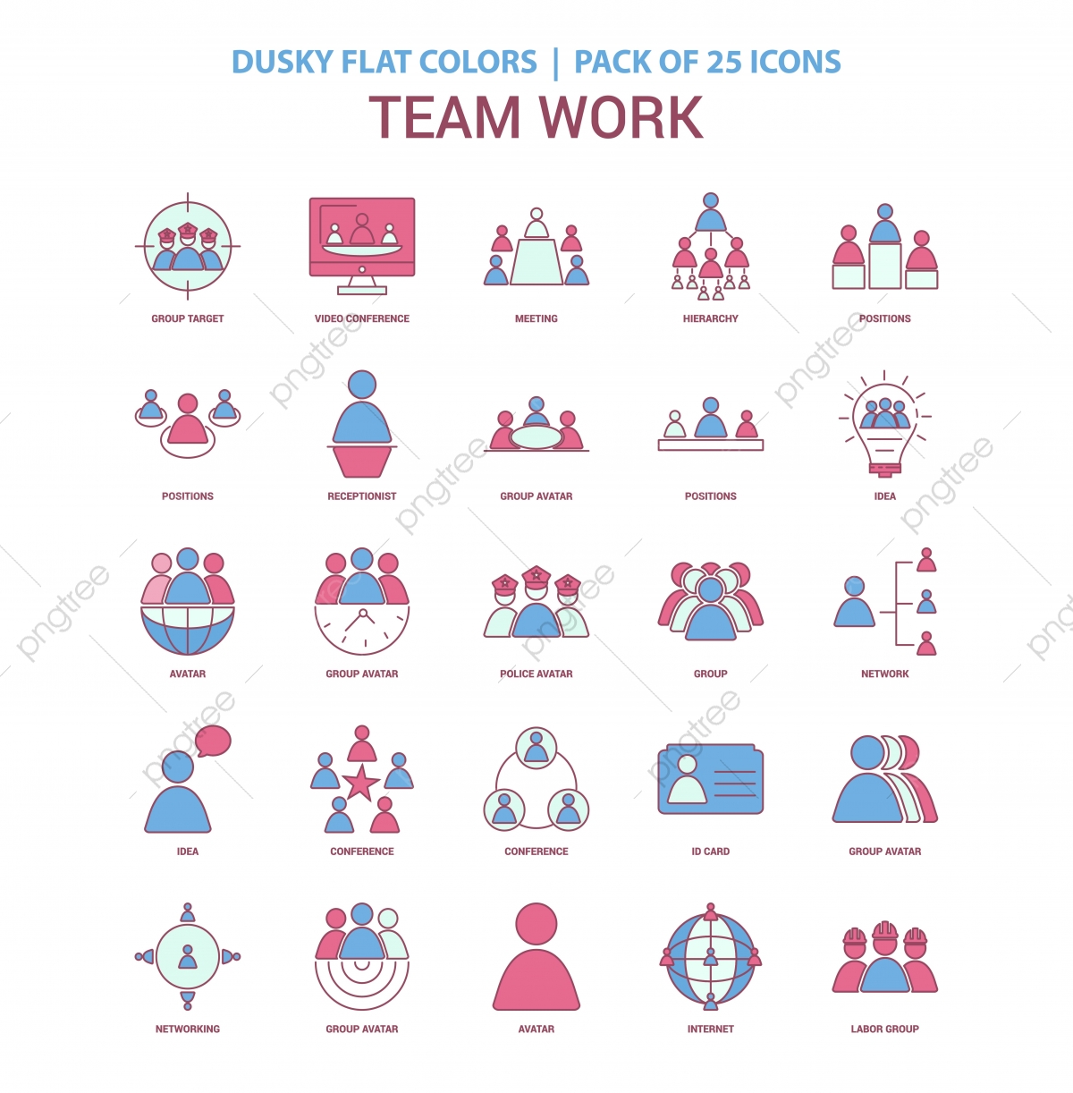 1200x1222 Team Work Icon Dusky Flat Color Vintage Icon Pack, Avatar