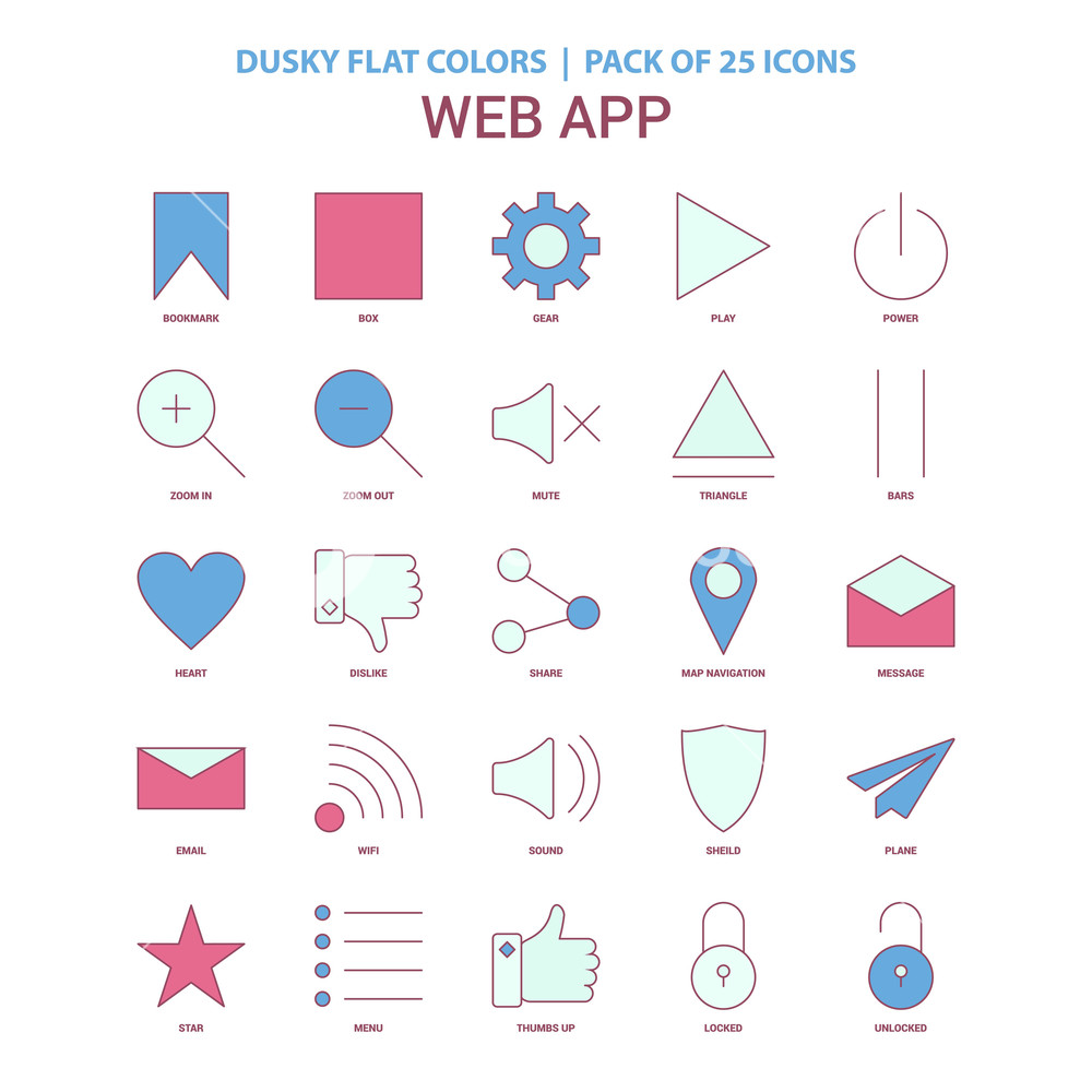 1000x1000 Web App Icon Dusky Flat Color