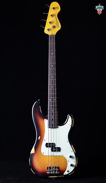 361x620 Vintage Brand Icon Series Bass Distressed Sunset Sunburst Reverb