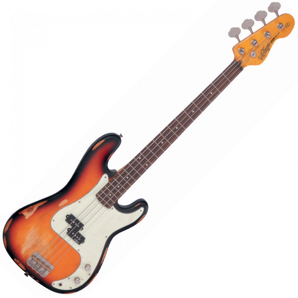 1040x1040 Vintage Icon Bass Distressed Sunset Sunburst