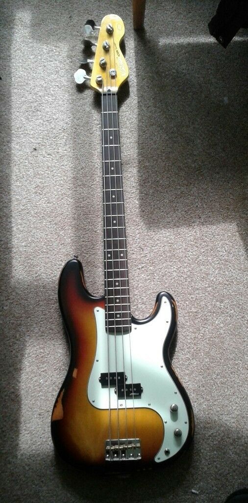 506x1024 Vintage Bass Icon Series Sunset Sunburst With Ritter Soft Case