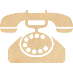 256x256 Vintage Paper Phone Icon