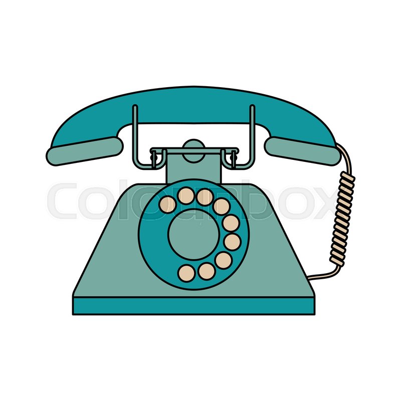 800x800 Vintage Rotary Phone Icon Image Vector Stock Vector Colourbox