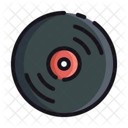 256x256 Vinyl Icon Of Colored Outline Style
