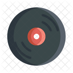 256x256 Vinyl Icon Of Flat Style