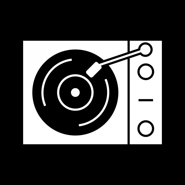 640x640 Vector Vinyl Player Icon, Vinyl Player, Music, Player Png