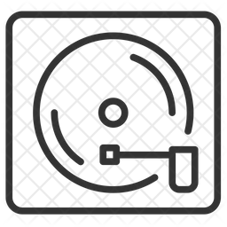 256x256 Vinyl Icon Of Line Style