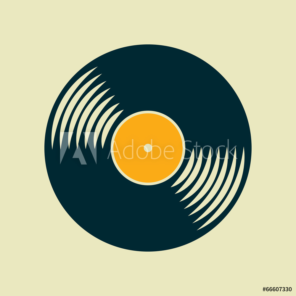 1000x1000 Photo Art Print Vector Vinyl Record Icon Europosters