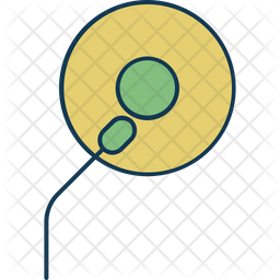 256x256 Vinyl Record Icon Of Colored Outline Style
