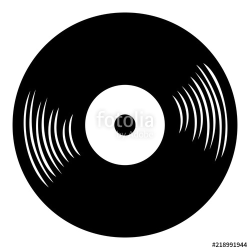 500x500 Vinyl Record Music Logo Icon Stock Image And Royalty Free Vector