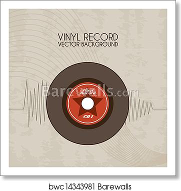 362x382 Vinyl Record Icon Art Print Barewalls Posters Prints
