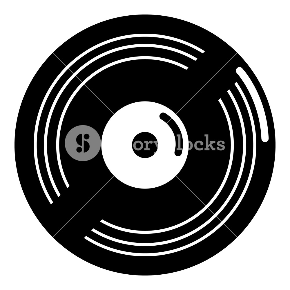 1000x1000 Vinyl Record Icon Simple Illustration Of Vinyl Record Icon