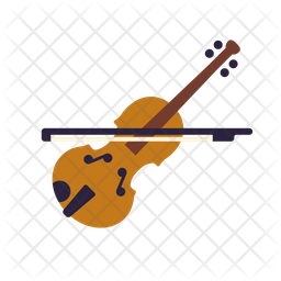 256x256 Violn Of Flat Style